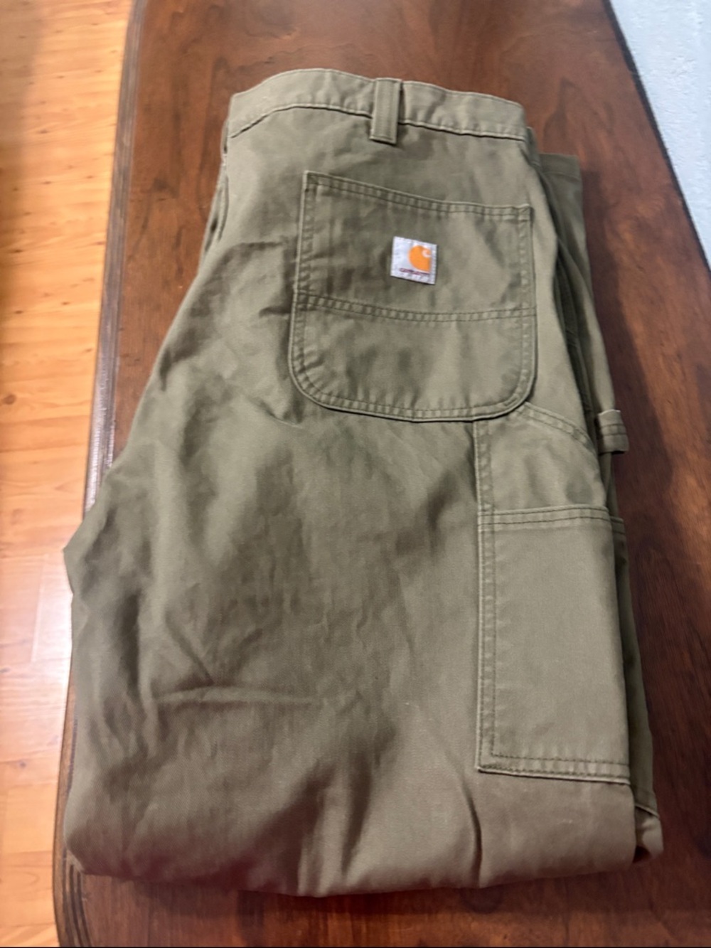 Carhartt Men’s Cargo Work Pants in Olive Green
